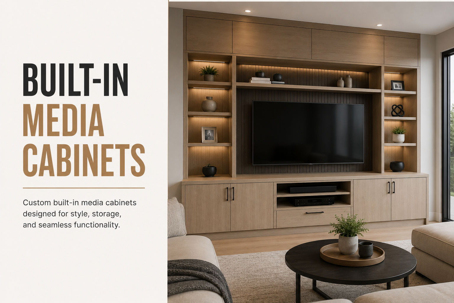 Built-In Media Cabinet